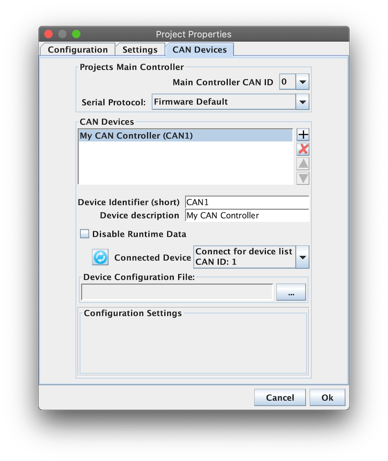 Configuring TunerStudio project options Speeduino Manual